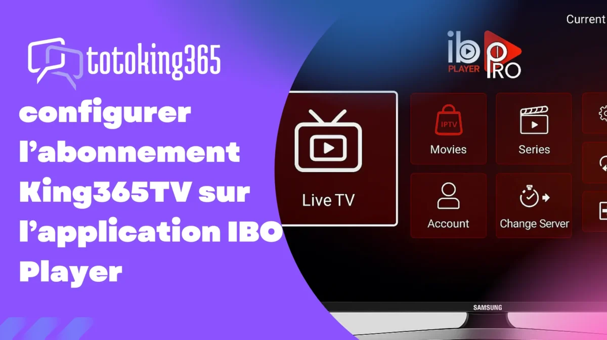KING365 SUR IBO PLAYER King365TV sur IBO Player